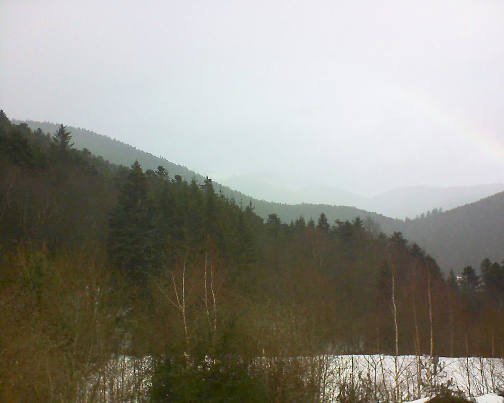 Le petit ballon vu depuis le Domaine Langmatt à Murbach le 07.02.2019 à 12:00 Le petit ballon (Alsace, Vosges) le 07.02.2019 à 12:00