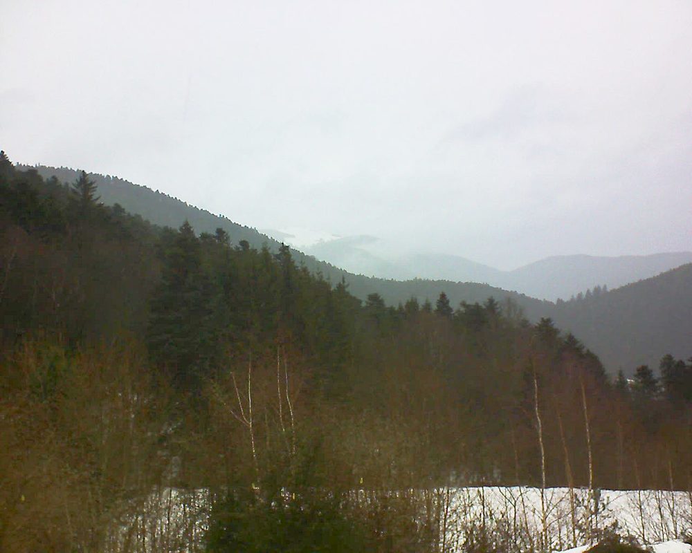 Le petit ballon vu depuis le Domaine Langmatt à Murbach le 07.02.2019 à 12:15 Le petit ballon (Alsace, Vosges) le 07.02.2019 à 12:15