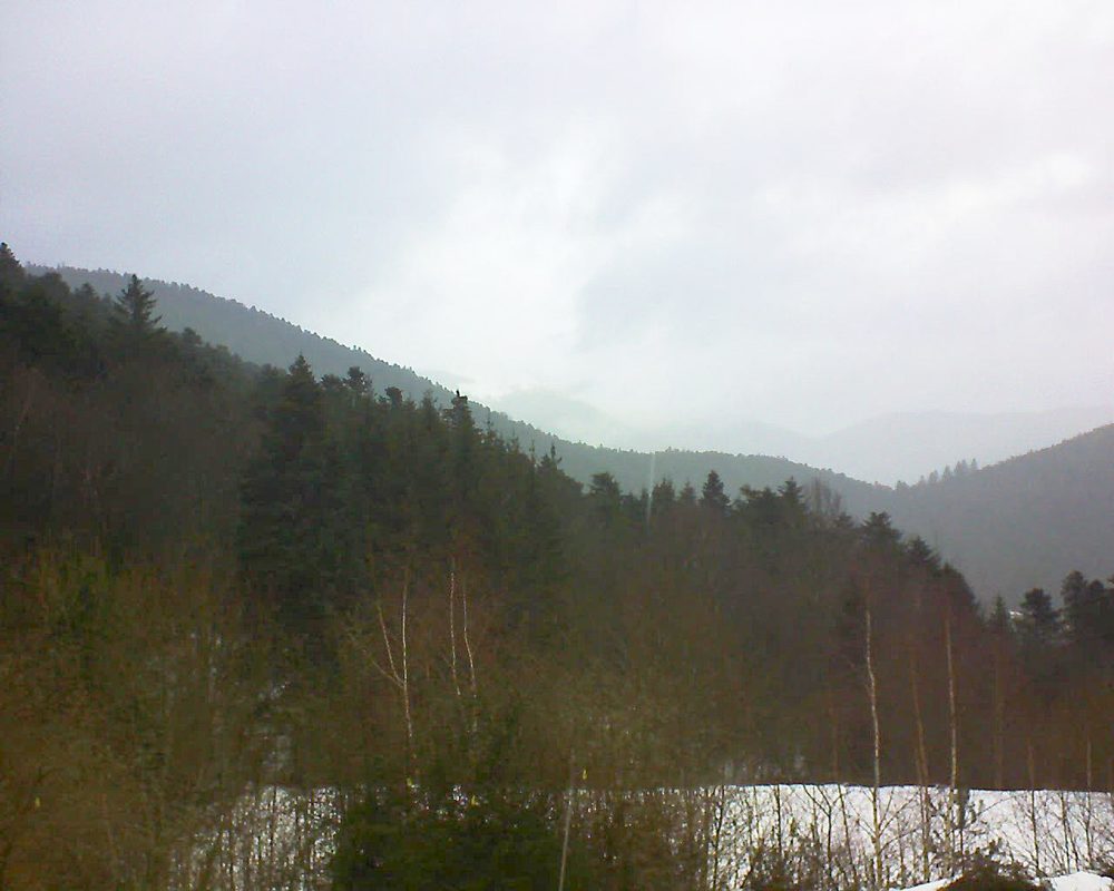 Le petit ballon vu depuis le Domaine Langmatt à Murbach le 07.02.2019 à 13:30 Le petit ballon (Alsace, Vosges) le 07.02.2019 à 13:30