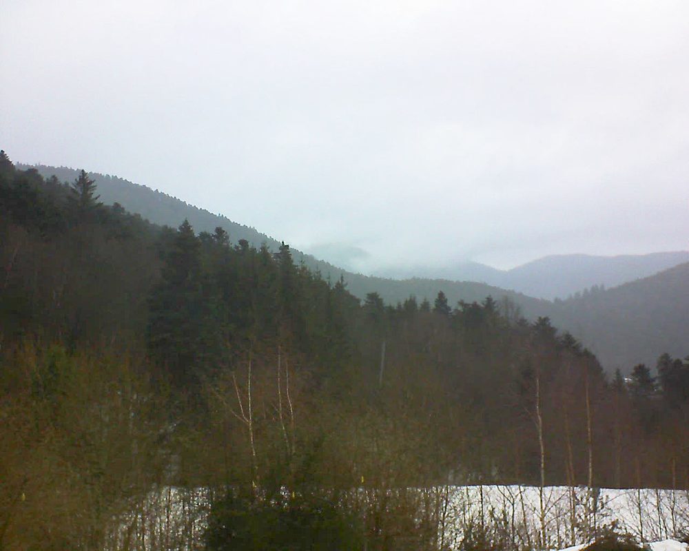 Le petit ballon vu depuis le Domaine Langmatt à Murbach le 07.02.2019 à 14:15 Le petit ballon (Alsace, Vosges) le 07.02.2019 à 14:15