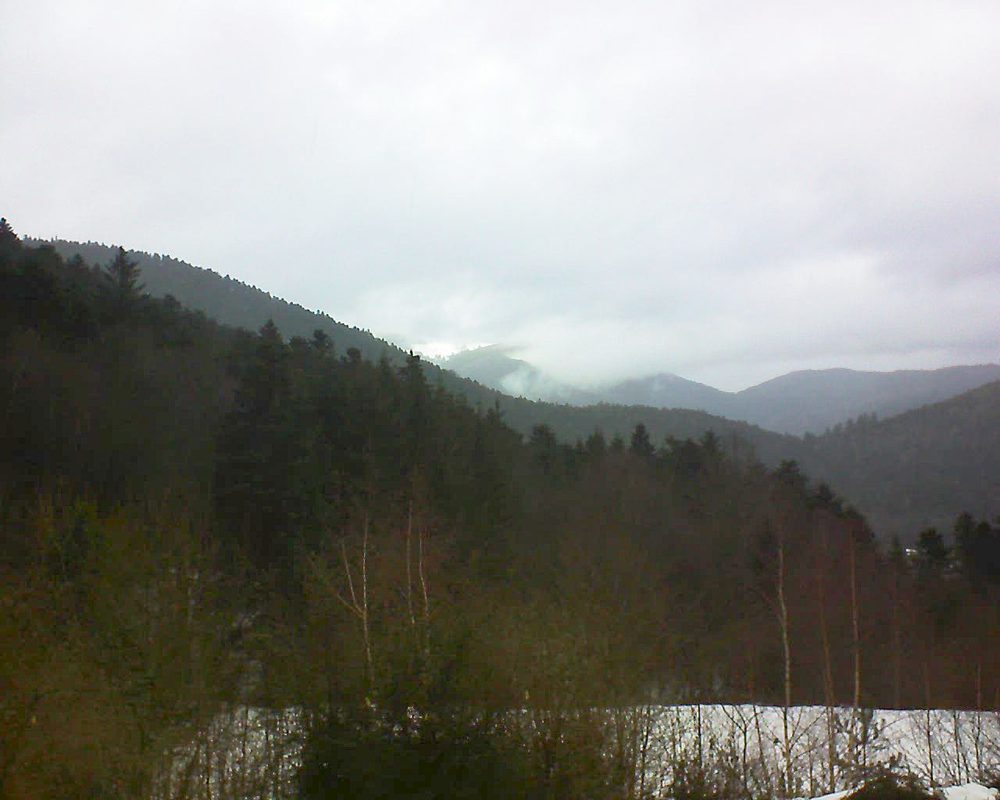 Le petit ballon vu depuis le Domaine Langmatt à Murbach le 07.02.2019 à 14:45 Le petit ballon (Alsace, Vosges) le 07.02.2019 à 14:45