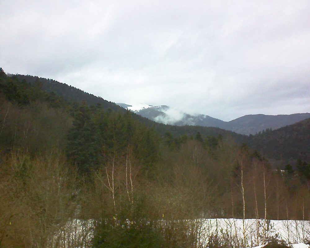 Le petit ballon vu depuis le Domaine Langmatt à Murbach le 07.02.2019 à 15:30 Le petit ballon (Alsace, Vosges) le 07.02.2019 à 15:30