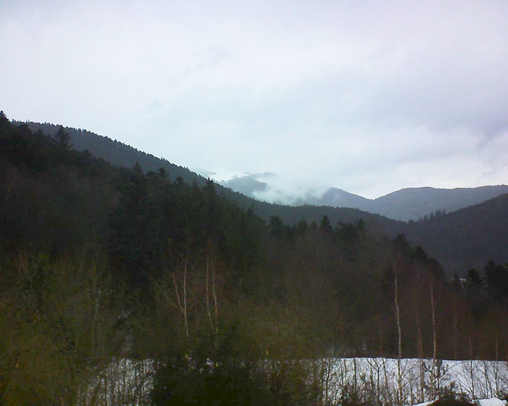 Le petit ballon vu depuis le Domaine Langmatt à Murbach le 07.02.2019 à 16:15 Le petit ballon (Alsace, Vosges) le 07.02.2019 à 16:15