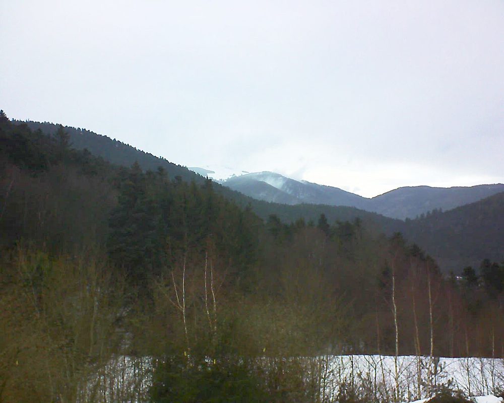 Le petit ballon vu depuis le Domaine Langmatt à Murbach le 07.02.2019 à 16:30 Le petit ballon (Alsace, Vosges) le 07.02.2019 à 16:30