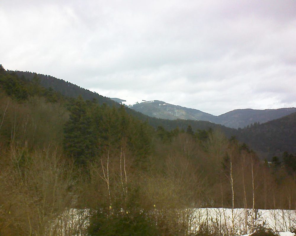Le petit ballon vu depuis le Domaine Langmatt à Murbach le 08.02.2019 à 10:30 Le petit ballon (Alsace, Vosges) le 08.02.2019 à 10:30
