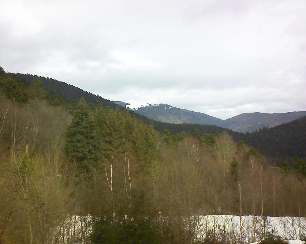 Le petit ballon vu depuis le Domaine Langmatt à Murbach le 08.02.2019 à 11:30 Le petit ballon (Alsace, Vosges) le 08.02.2019 à 11:30