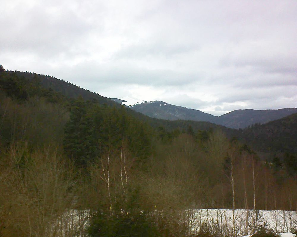 Le petit ballon vu depuis le Domaine Langmatt à Murbach le 08.02.2019 à 12:00 Le petit ballon (Alsace, Vosges) le 08.02.2019 à 12:00