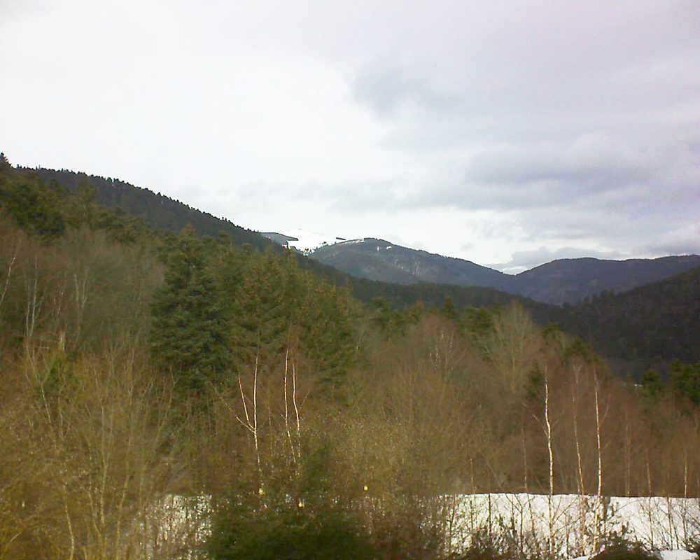 Le petit ballon vu depuis le Domaine Langmatt à Murbach le 08.02.2019 à 12:15 Le petit ballon (Alsace, Vosges) le 08.02.2019 à 12:15