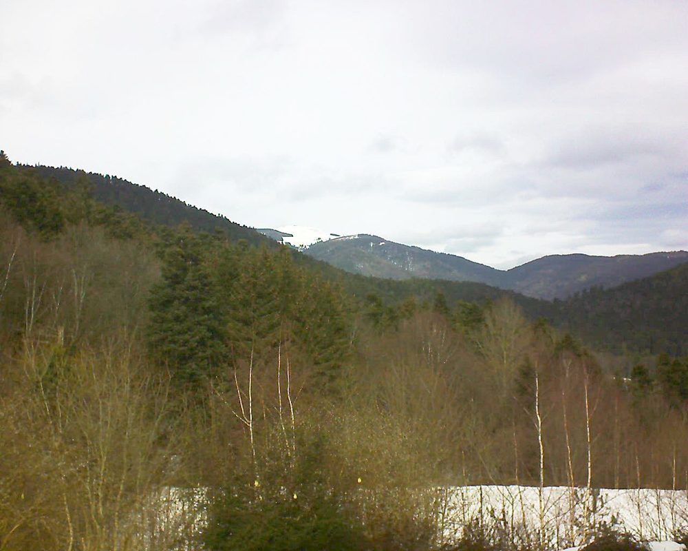 Le petit ballon vu depuis le Domaine Langmatt à Murbach le 08.02.2019 à 12:30 Le petit ballon (Alsace, Vosges) le 08.02.2019 à 12:30