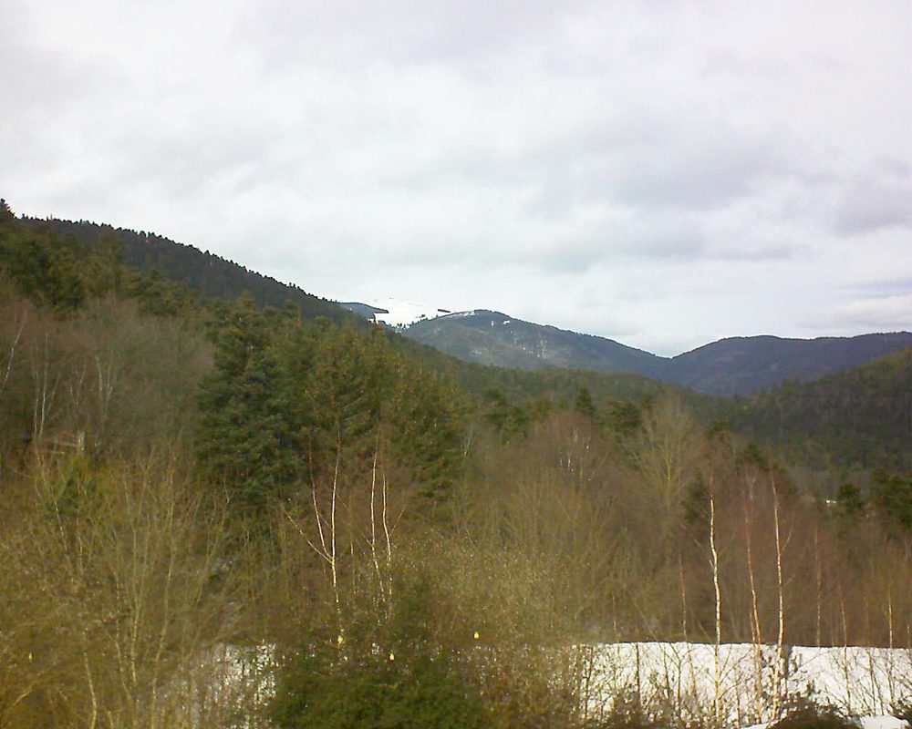 Le petit ballon vu depuis le Domaine Langmatt à Murbach le 08.02.2019 à 13:00 Le petit ballon (Alsace, Vosges) le 08.02.2019 à 13:00