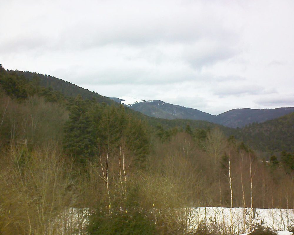 Le petit ballon vu depuis le Domaine Langmatt à Murbach le 08.02.2019 à 13:15 Le petit ballon (Alsace, Vosges) le 08.02.2019 à 13:15