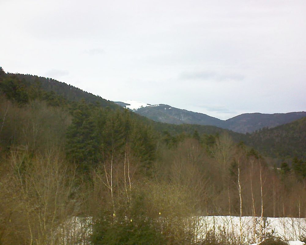Le petit ballon vu depuis le Domaine Langmatt à Murbach le 08.02.2019 à 13:45 Le petit ballon (Alsace, Vosges) le 08.02.2019 à 13:45