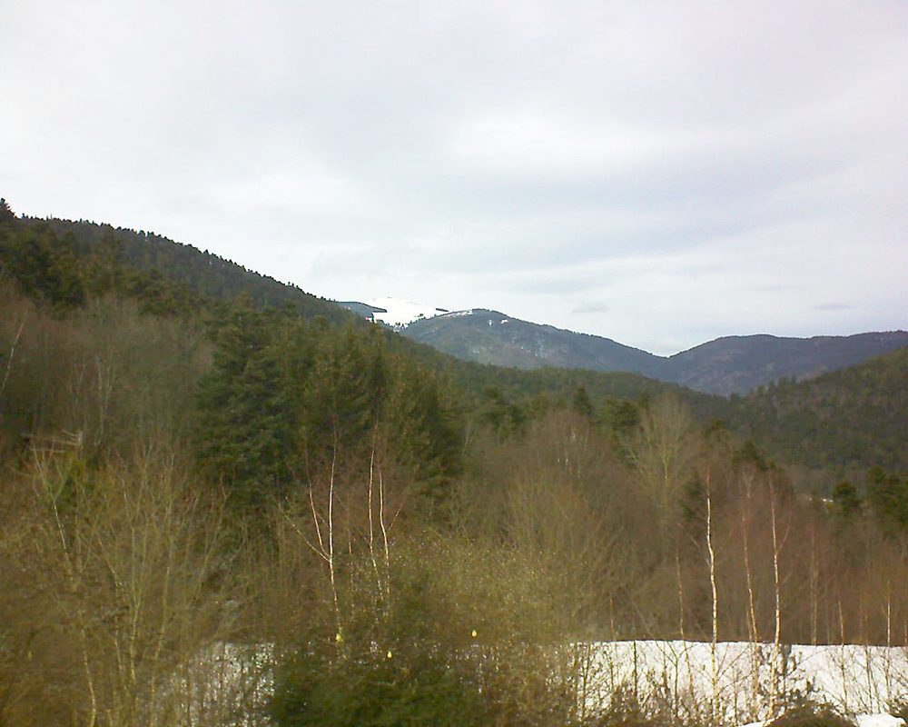 Le petit ballon vu depuis le Domaine Langmatt à Murbach le 08.02.2019 à 14:00 Le petit ballon (Alsace, Vosges) le 08.02.2019 à 14:00