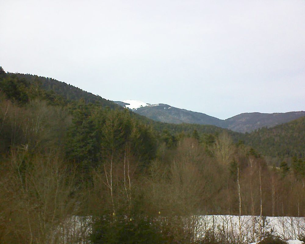 Le petit ballon vu depuis le Domaine Langmatt à Murbach le 08.02.2019 à 15:00 Le petit ballon (Alsace, Vosges) le 08.02.2019 à 15:00