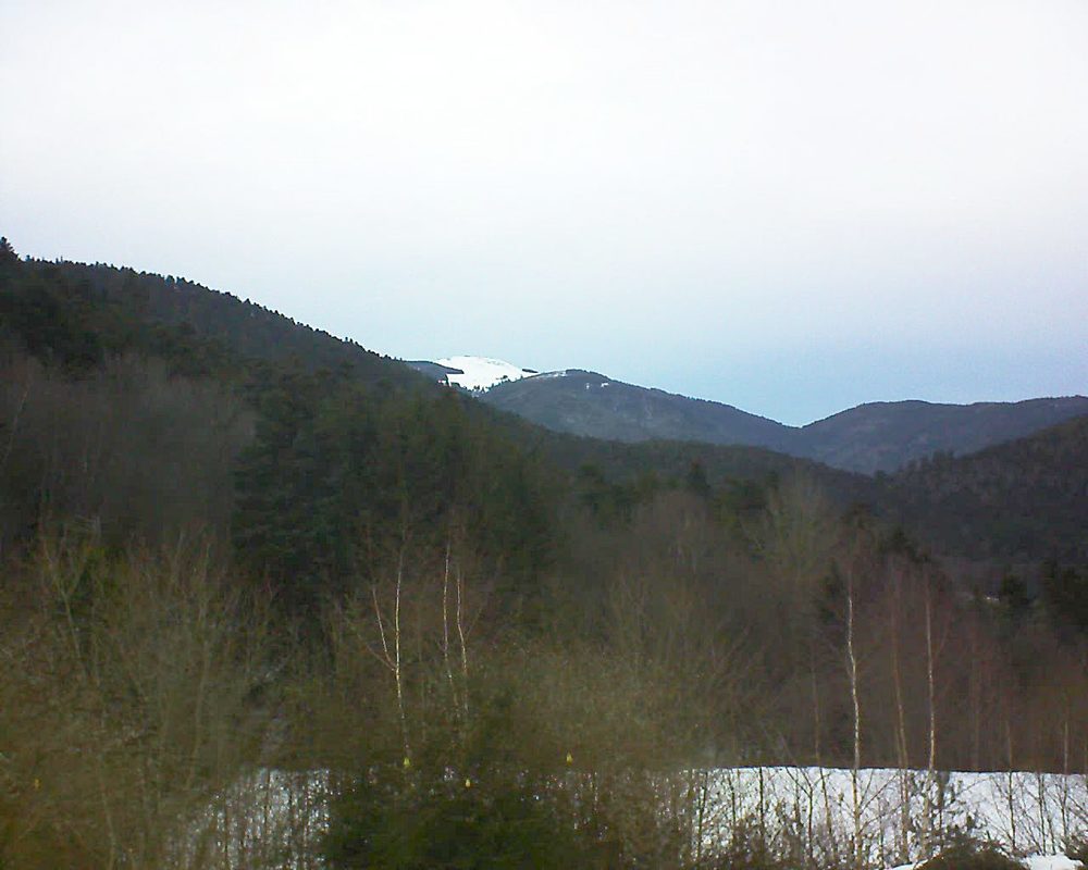 Le petit ballon vu depuis le Domaine Langmatt à Murbach le 08.02.2019 à 17:00 Le petit ballon (Alsace, Vosges) le 08.02.2019 à 17:00