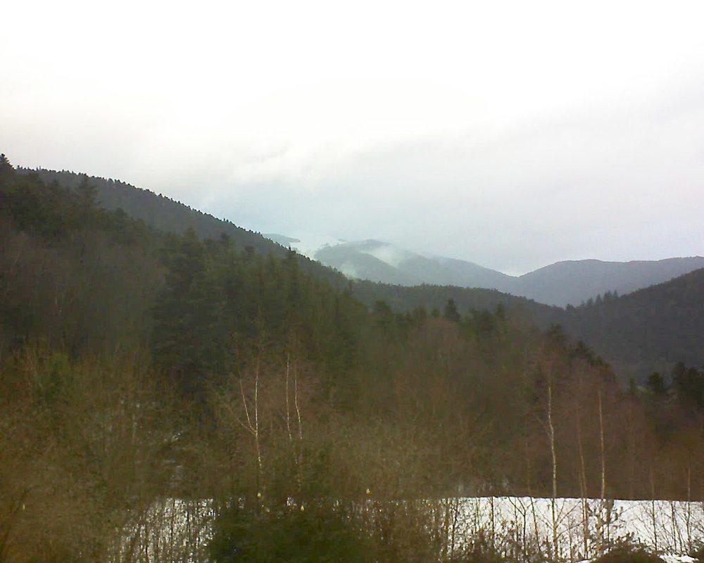 Le petit ballon vu depuis le Domaine Langmatt à Murbach le 09.02.2019 à 08:15 Le petit ballon (Alsace, Vosges) le 09.02.2019 à 08:15
