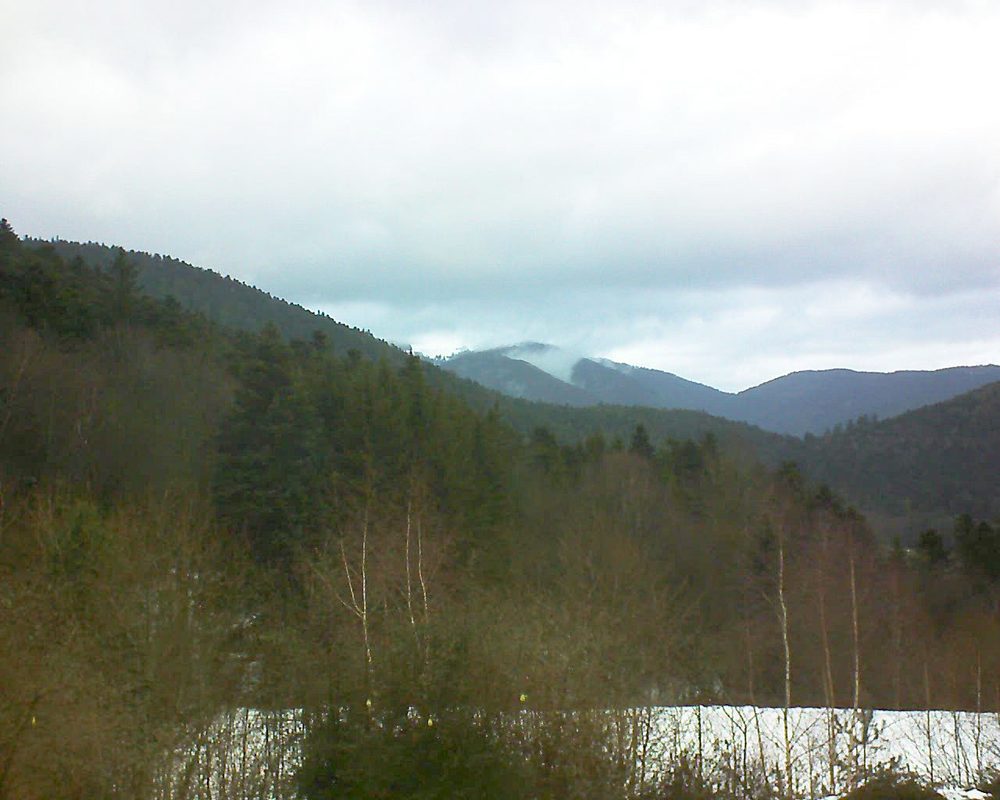 Le petit ballon vu depuis le Domaine Langmatt à Murbach le 09.02.2019 à 08:30 Le petit ballon (Alsace, Vosges) le 09.02.2019 à 08:30
