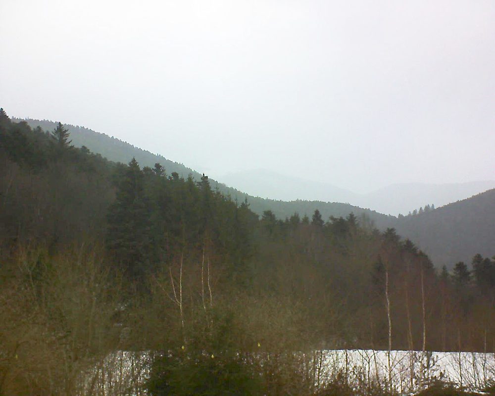 Le petit ballon vu depuis le Domaine Langmatt à Murbach le 09.02.2019 à 12:15 Le petit ballon (Alsace, Vosges) le 09.02.2019 à 12:15