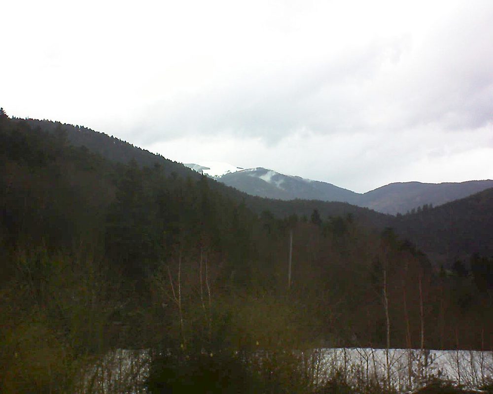Le petit ballon vu depuis le Domaine Langmatt à Murbach le 09.02.2019 à 12:30 Le petit ballon (Alsace, Vosges) le 09.02.2019 à 12:30