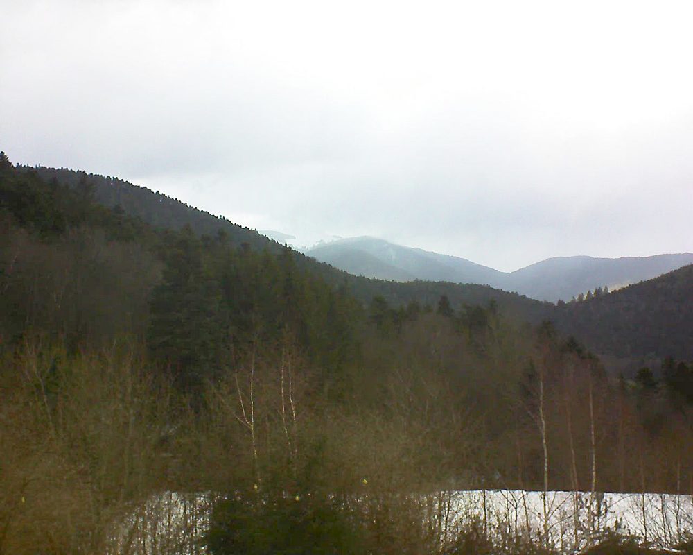 Le petit ballon vu depuis le Domaine Langmatt à Murbach le 09.02.2019 à 12:45 Le petit ballon (Alsace, Vosges) le 09.02.2019 à 12:45