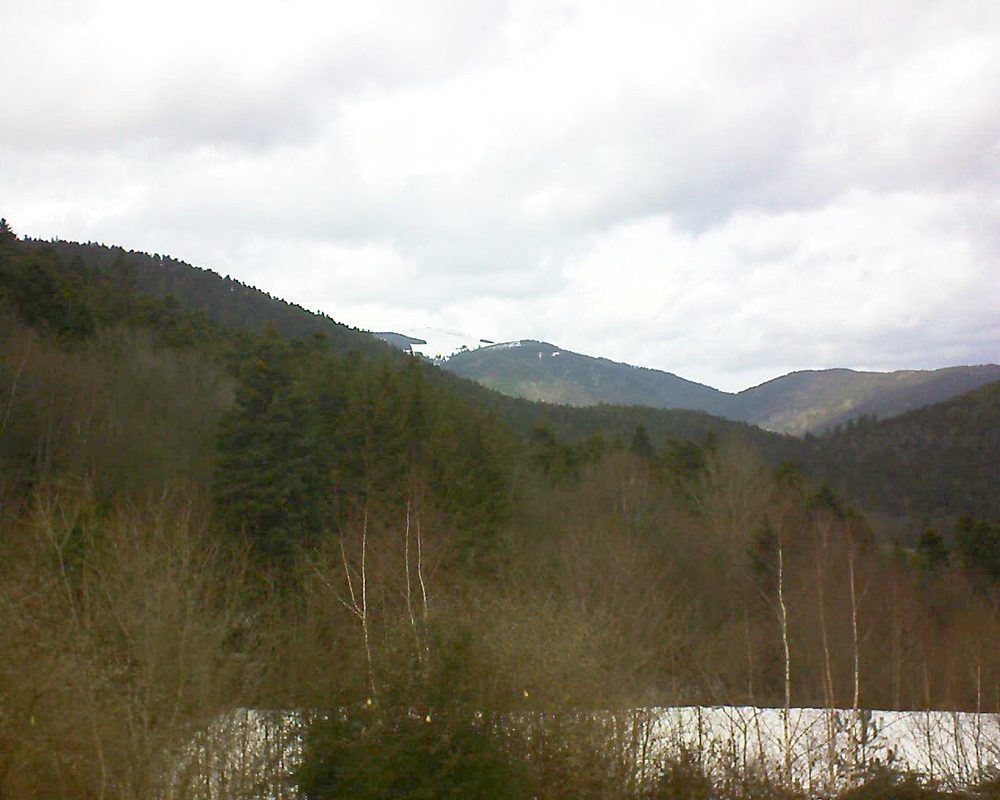 Le petit ballon vu depuis le Domaine Langmatt à Murbach le 09.02.2019 à 14:15 Le petit ballon (Alsace, Vosges) le 09.02.2019 à 14:15