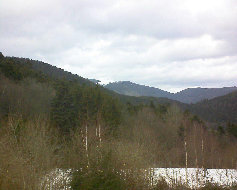 Le petit ballon vu depuis le Domaine Langmatt à Murbach le 09.02.2019 à 15:15 Le petit ballon (Alsace, Vosges) le 09.02.2019 à 15:15