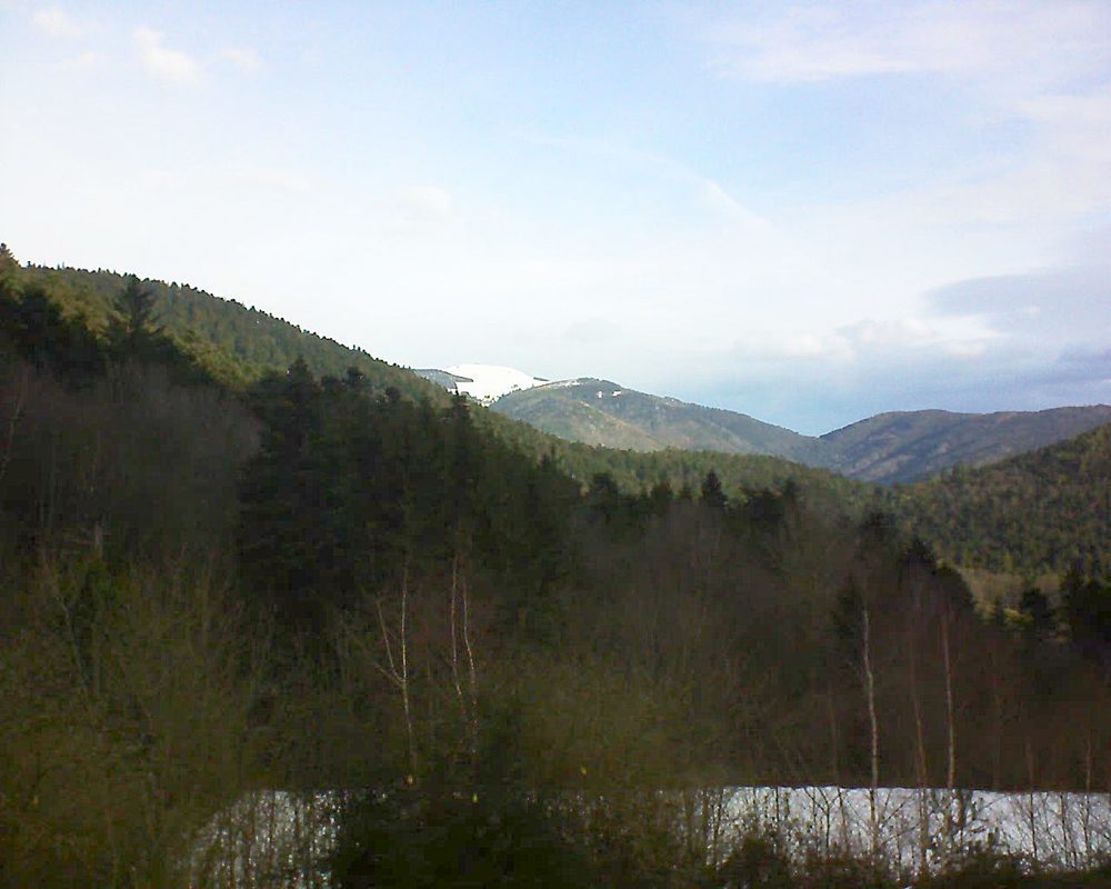 Le petit ballon vu depuis le Domaine Langmatt à Murbach le 10.02.2019 à 09:45 Le petit ballon (Alsace, Vosges) le 10.02.2019 à 09:45