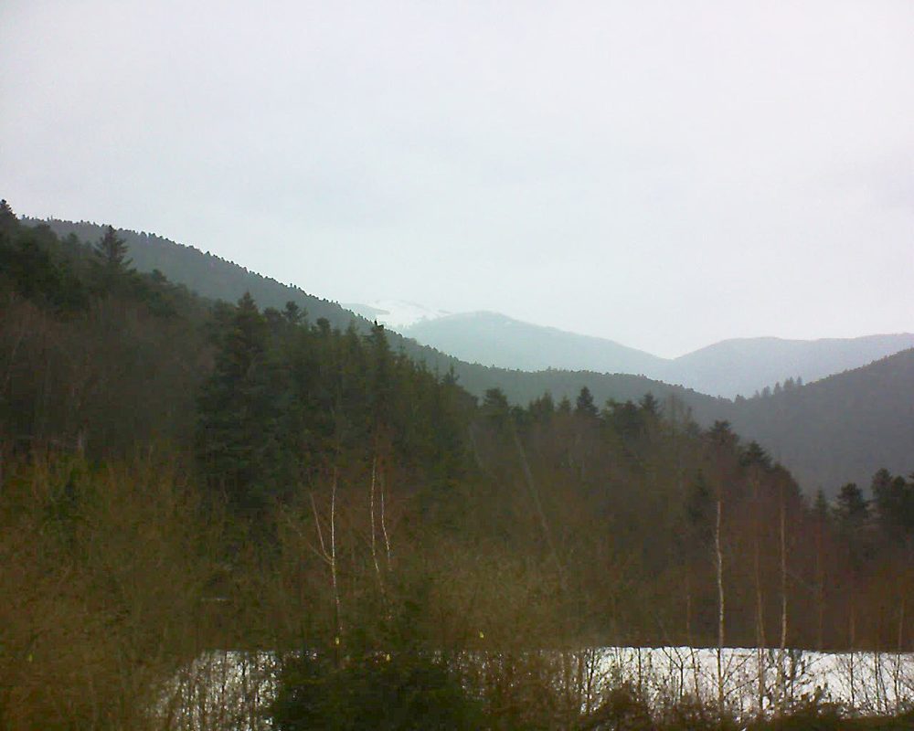 Le petit ballon vu depuis le Domaine Langmatt à Murbach le 10.02.2019 à 12:00 Le petit ballon (Alsace, Vosges) le 10.02.2019 à 12:00