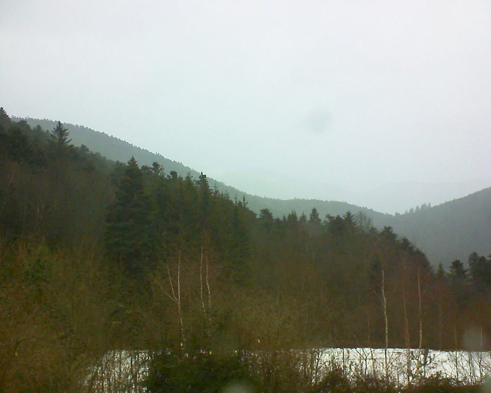Le petit ballon vu depuis le Domaine Langmatt à Murbach le 10.02.2019 à 12:45 Le petit ballon (Alsace, Vosges) le 10.02.2019 à 12:45