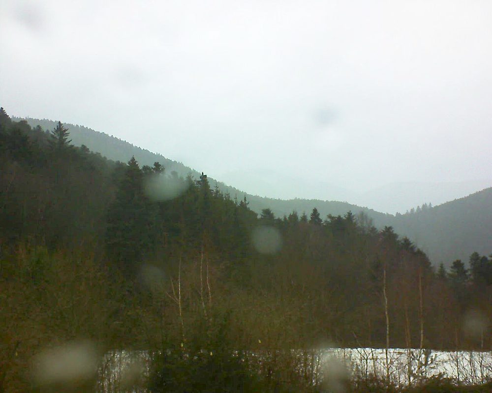 Le petit ballon vu depuis le Domaine Langmatt à Murbach le 10.02.2019 à 13:45 Le petit ballon (Alsace, Vosges) le 10.02.2019 à 13:45