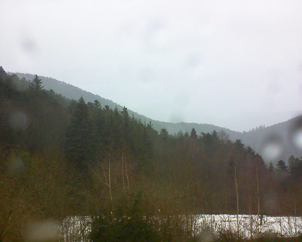 Le petit ballon vu depuis le Domaine Langmatt à Murbach le 10.02.2019 à 14:45 Le petit ballon (Alsace, Vosges) le 10.02.2019 à 14:45