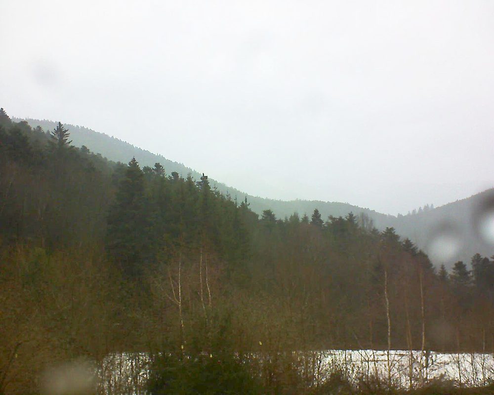 Le petit ballon vu depuis le Domaine Langmatt à Murbach le 10.02.2019 à 15:00 Le petit ballon (Alsace, Vosges) le 10.02.2019 à 15:00