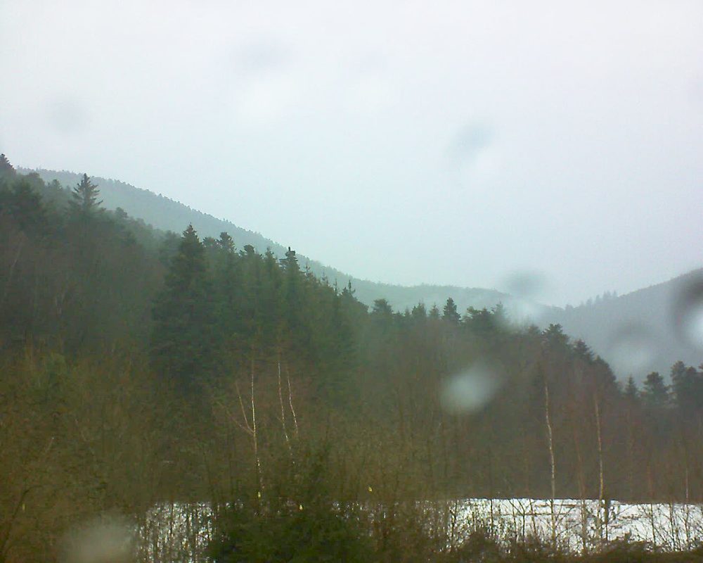 Le petit ballon vu depuis le Domaine Langmatt à Murbach le 10.02.2019 à 15:15 Le petit ballon (Alsace, Vosges) le 10.02.2019 à 15:15