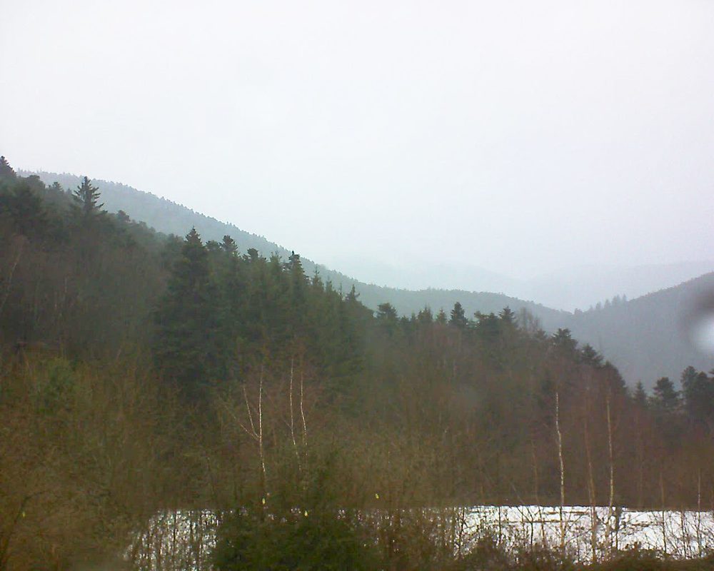 Le petit ballon vu depuis le Domaine Langmatt à Murbach le 10.02.2019 à 16:00 Le petit ballon (Alsace, Vosges) le 10.02.2019 à 16:00