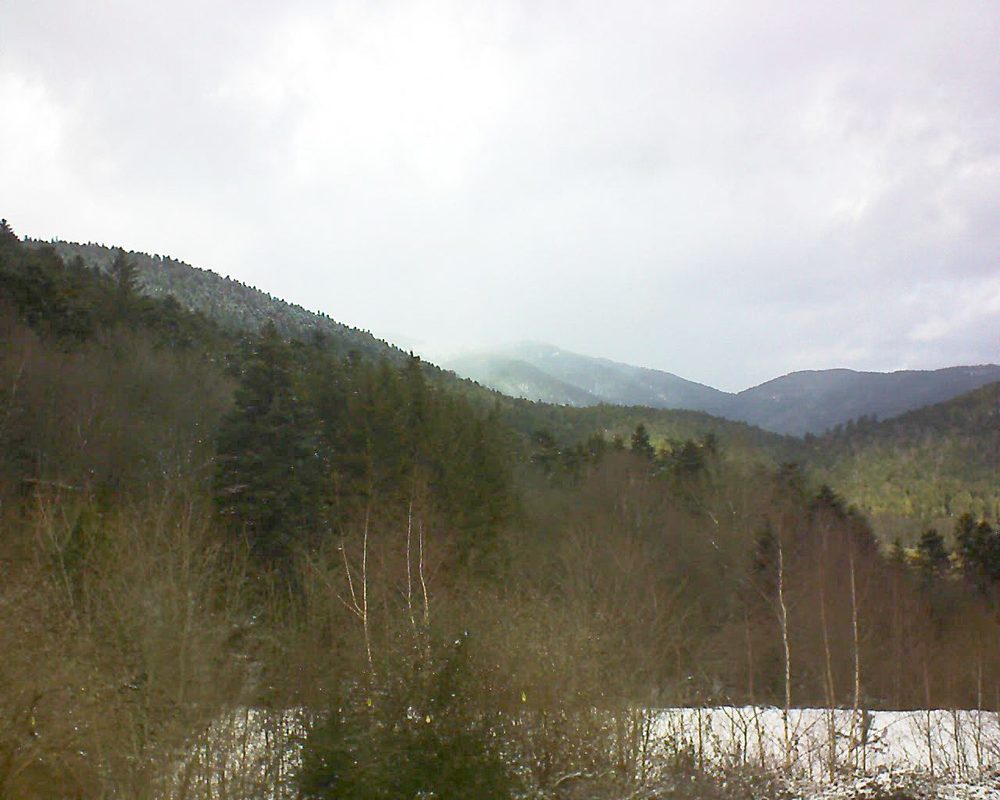 Le petit ballon vu depuis le Domaine Langmatt à Murbach le 11.02.2019 à 12:45 Le petit ballon (Alsace, Vosges) le 11.02.2019 à 12:45