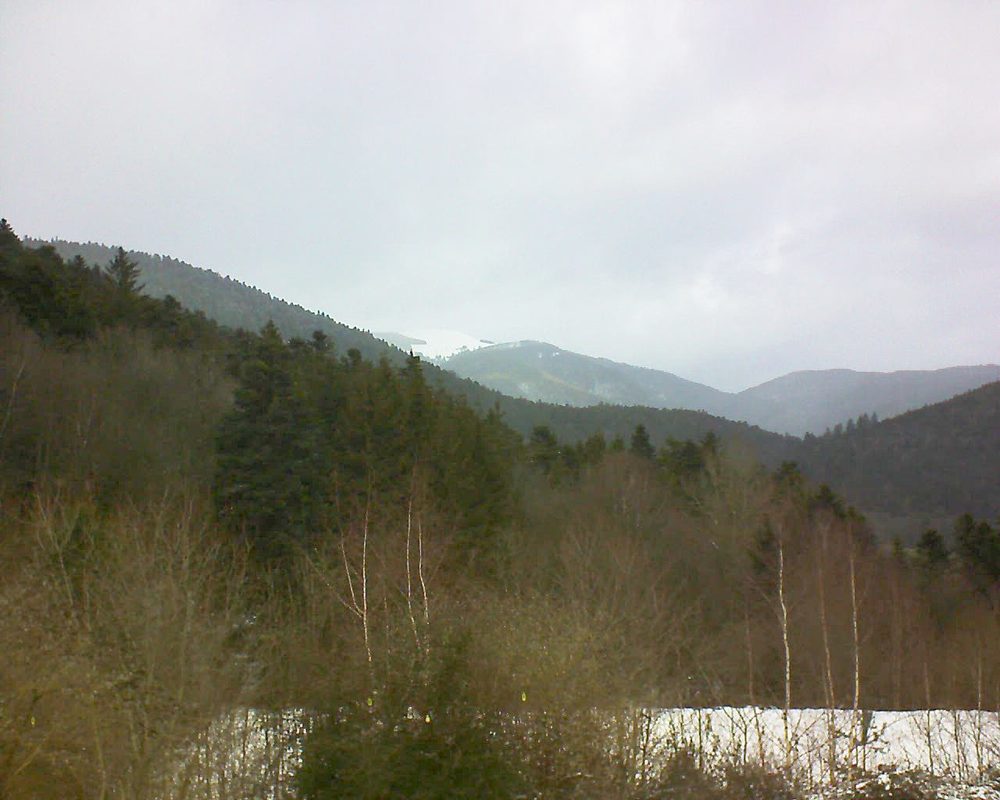 Le petit ballon vu depuis le Domaine Langmatt à Murbach le 11.02.2019 à 13:30 Le petit ballon (Alsace, Vosges) le 11.02.2019 à 13:30