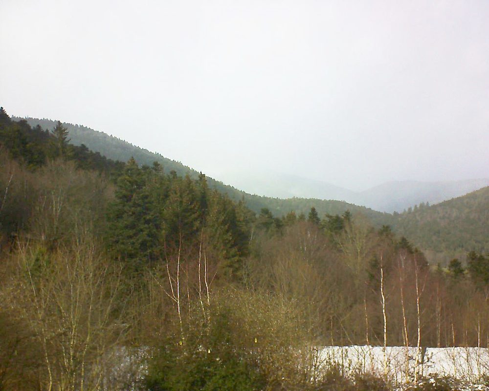 Le petit ballon vu depuis le Domaine Langmatt à Murbach le 11.02.2019 à 14:00 Le petit ballon (Alsace, Vosges) le 11.02.2019 à 14:00