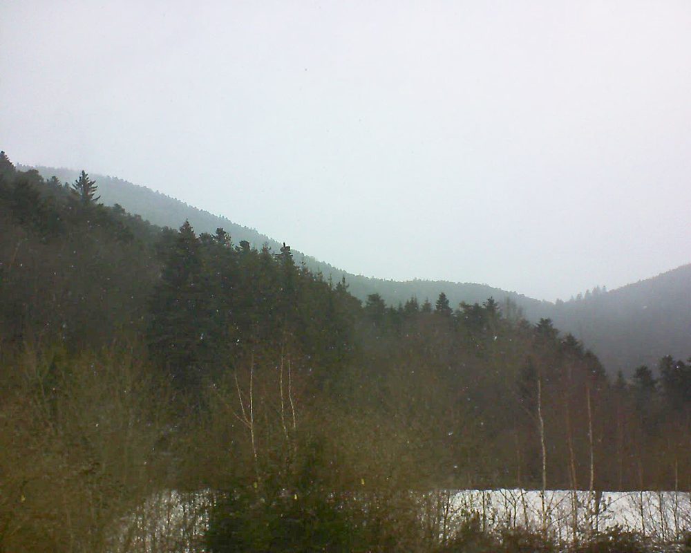 Le petit ballon vu depuis le Domaine Langmatt à Murbach le 11.02.2019 à 14:45 Le petit ballon (Alsace, Vosges) le 11.02.2019 à 14:45