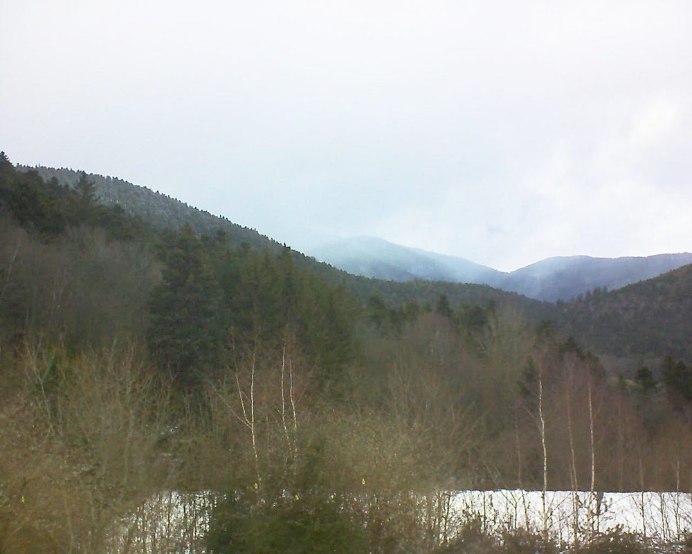 Le petit ballon vu depuis le Domaine Langmatt à Murbach le 11.02.2019 à 15:30 Le petit ballon (Alsace, Vosges) le 11.02.2019 à 15:30