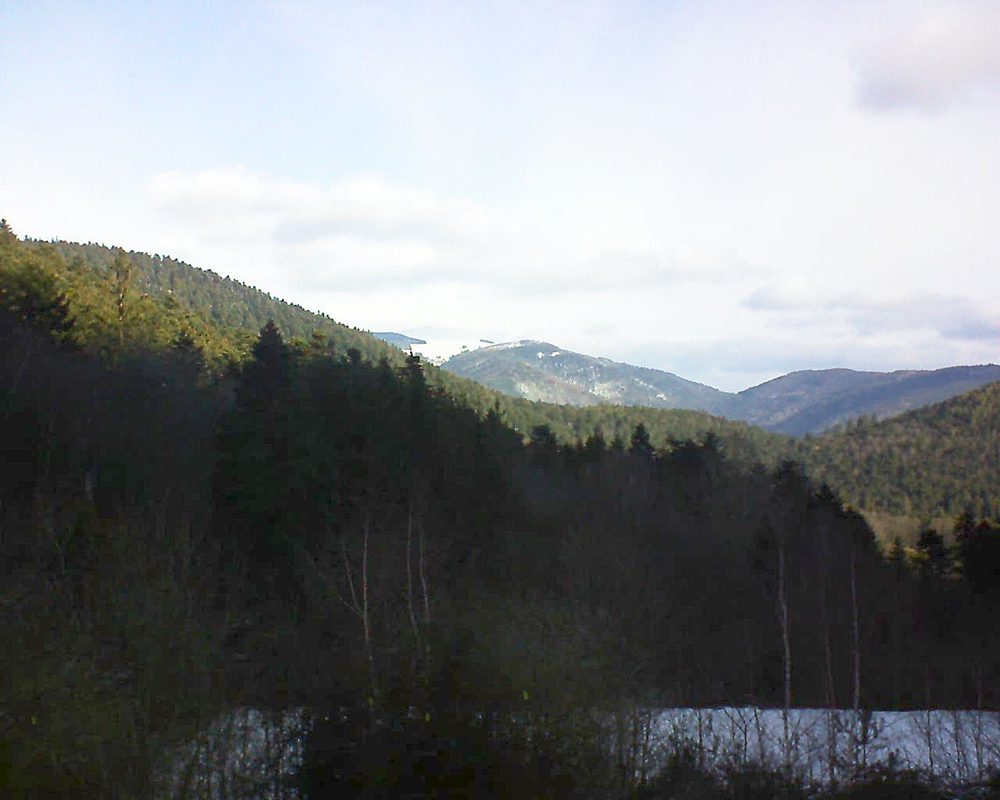 Le petit ballon vu depuis le Domaine Langmatt à Murbach le 12.02.2019 à 10:00 Le petit ballon (Alsace, Vosges) le 12.02.2019 à 10:00