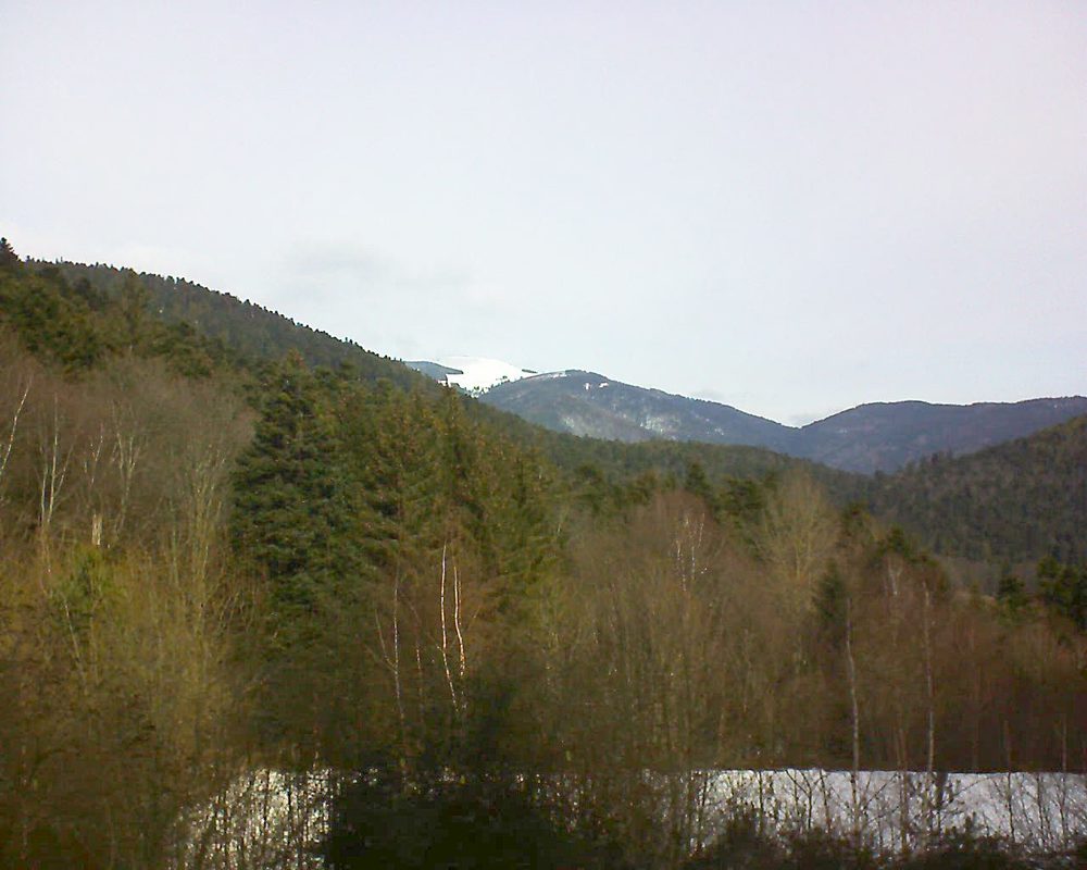 Le petit ballon vu depuis le Domaine Langmatt à Murbach le 12.02.2019 à 11:15 Le petit ballon (Alsace, Vosges) le 12.02.2019 à 11:15