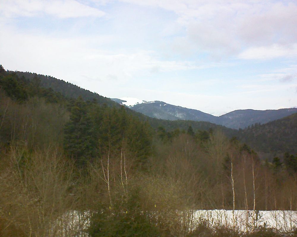 Le petit ballon vu depuis le Domaine Langmatt à Murbach le 12.02.2019 à 13:30 Le petit ballon (Alsace, Vosges) le 12.02.2019 à 13:30