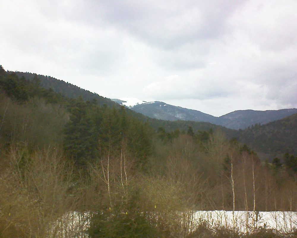 Le petit ballon vu depuis le Domaine Langmatt à Murbach le 12.02.2019 à 14:30 Le petit ballon (Alsace, Vosges) le 12.02.2019 à 14:30