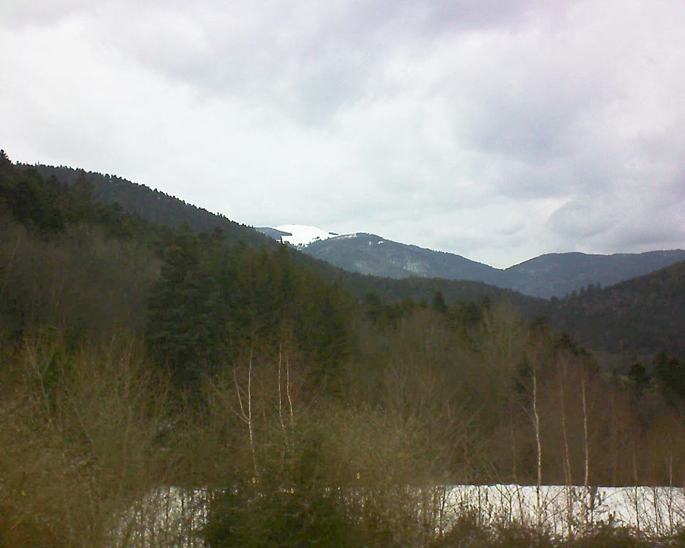 Le petit ballon vu depuis le Domaine Langmatt à Murbach le 12.02.2019 à 15:00 Le petit ballon (Alsace, Vosges) le 12.02.2019 à 15:00