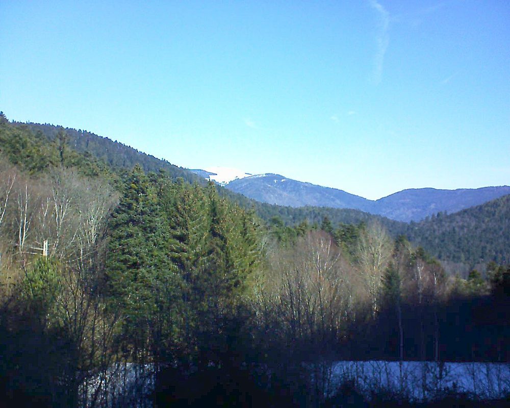 Le petit ballon vu depuis le Domaine Langmatt à Murbach le 14.02.2019 à 10:45 Le petit ballon (Alsace, Vosges) le 14.02.2019 à 10:45