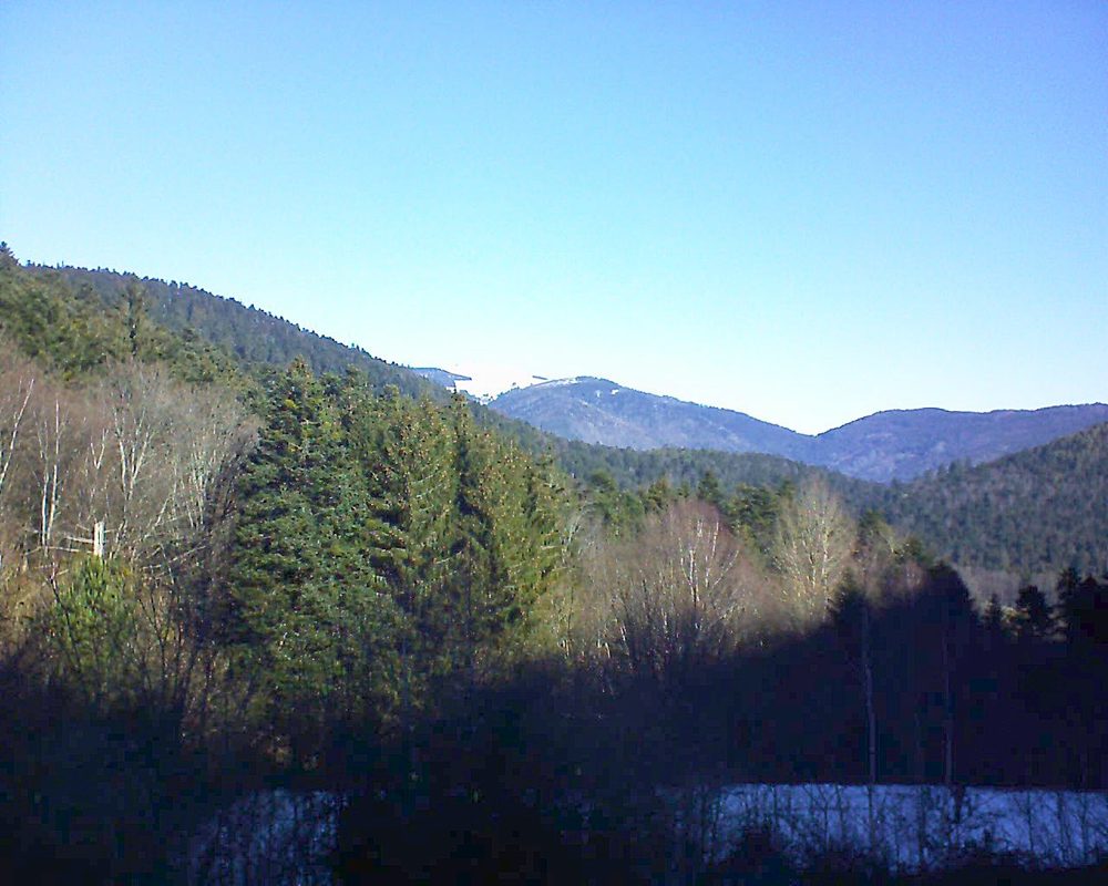 Le petit ballon vu depuis le Domaine Langmatt à Murbach le 15.02.2019 à 10:30 Le petit ballon (Alsace, Vosges) le 15.02.2019 à 10:30