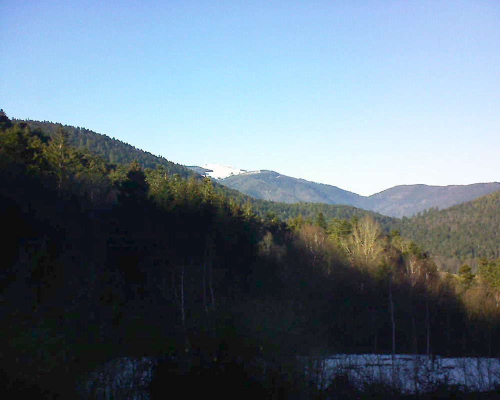 Le petit ballon vu depuis le Domaine Langmatt à Murbach le 15.02.2019 à 15:30 Le petit ballon (Alsace, Vosges) le 15.02.2019 à 15:30