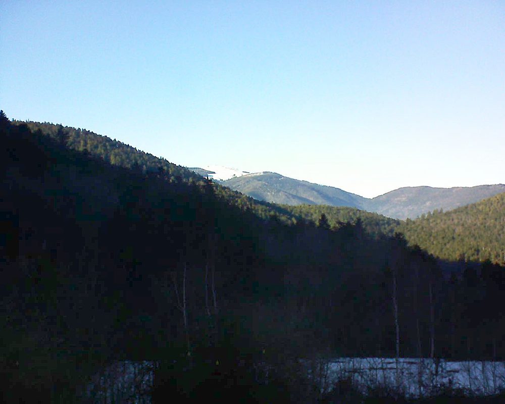 Le petit ballon vu depuis le Domaine Langmatt à Murbach le 15.02.2019 à 16:00 Le petit ballon (Alsace, Vosges) le 15.02.2019 à 16:00