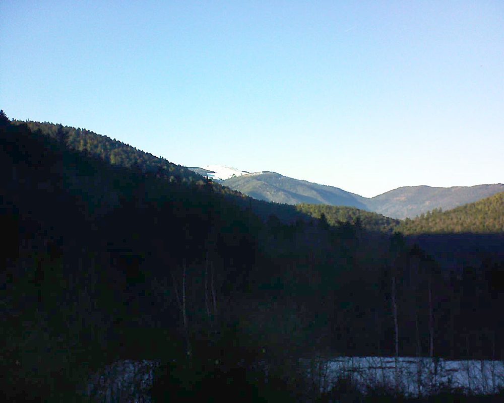 Le petit ballon vu depuis le Domaine Langmatt à Murbach le 15.02.2019 à 16:15 Le petit ballon (Alsace, Vosges) le 15.02.2019 à 16:15