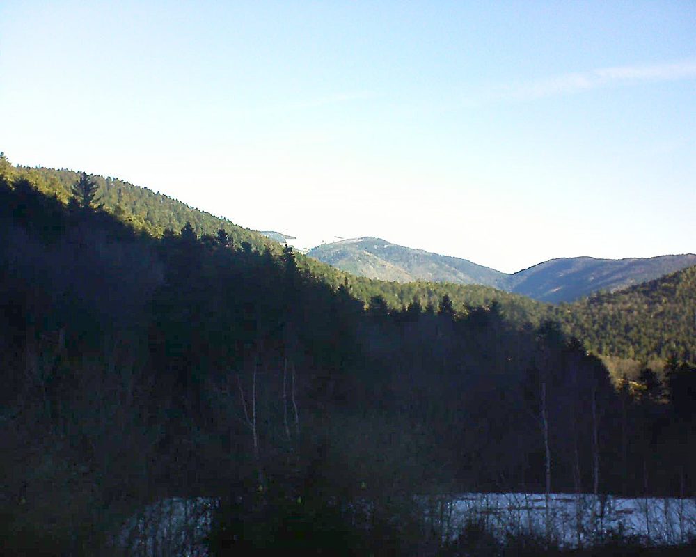 Le petit ballon vu depuis le Domaine Langmatt à Murbach le 16.02.2019 à 09:15 Le petit ballon (Alsace, Vosges) le 16.02.2019 à 09:15